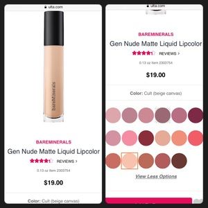 bareMinerals Gen Nude Matte Liquid Lipcolor- CULT